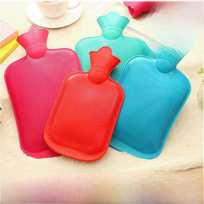 Rubber hot water bag, water filling warm hand bag, safety hand warmer, nostalgic hot water bag, factory direct supply