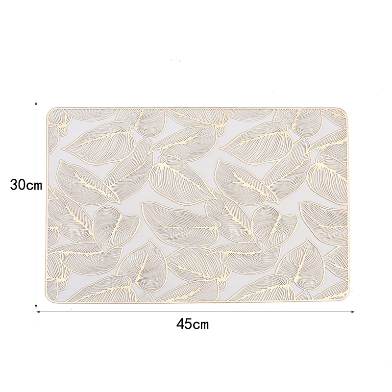 Amazon europeo rectangular PVC almohadilla de café aislamiento térmico almohadilla de aislamiento térmico almohadilla impermeable de restaurante de lujo