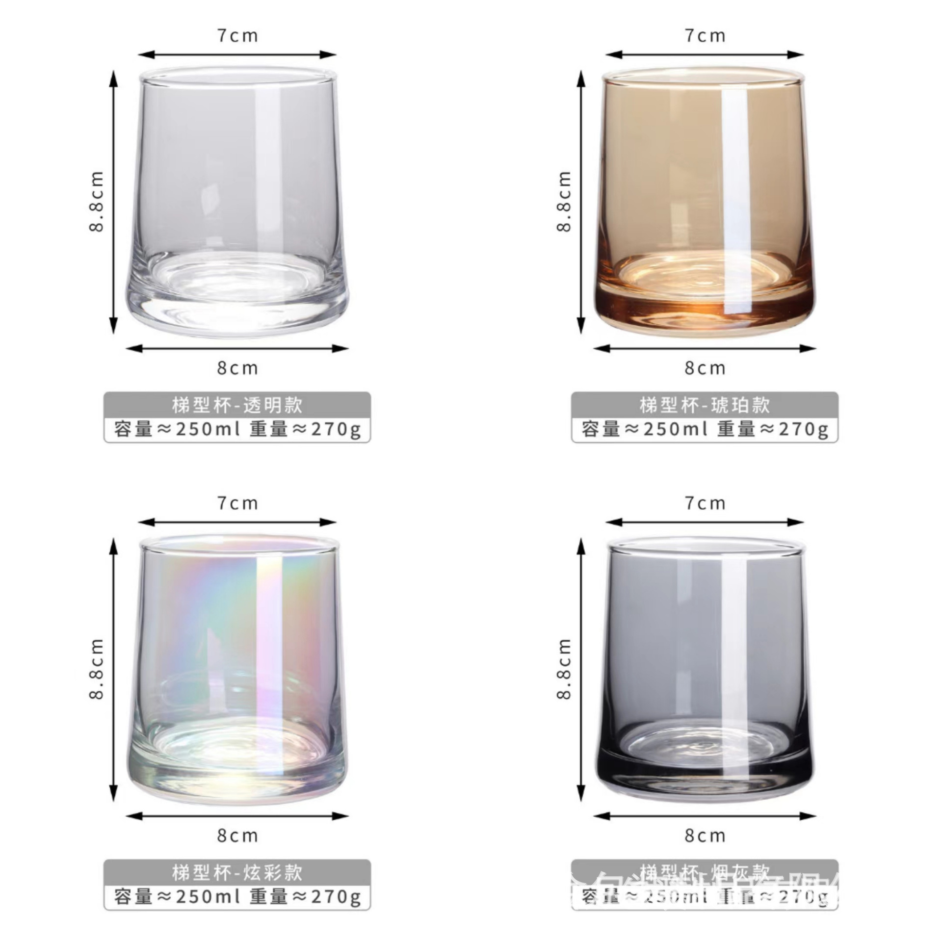Color brillante, gran fragancia de barriga, taza de almacenamiento de vidrio transparente multifuncional con tapa de madera image 14