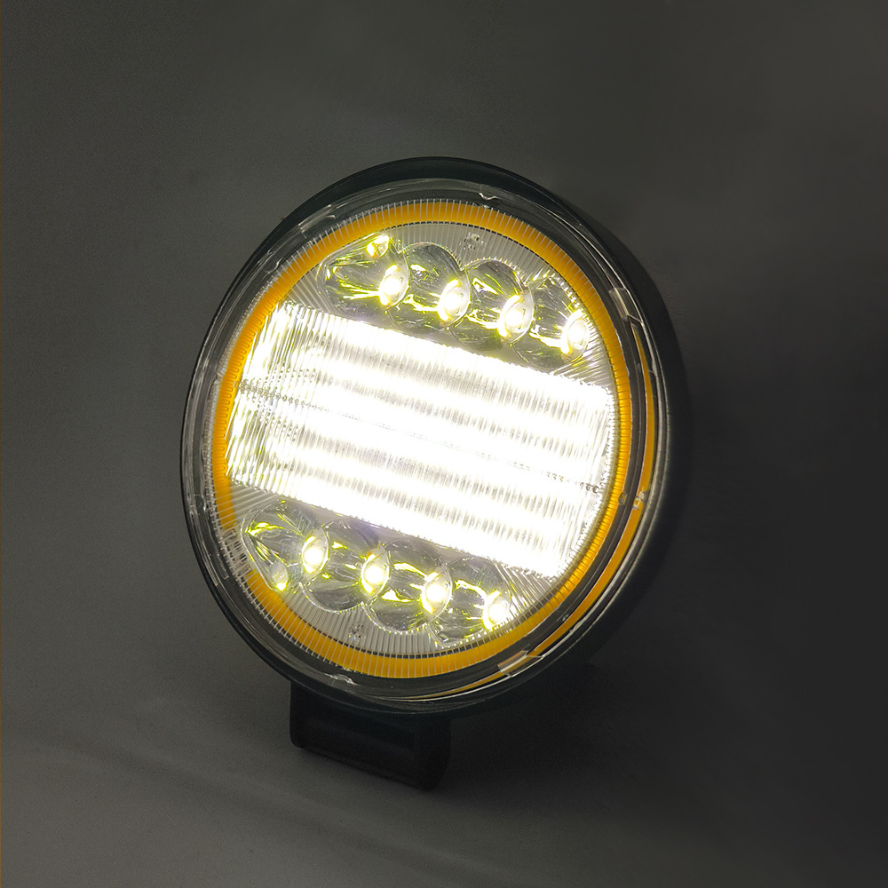 Cross-Border Truck Car Led Work Light Angel Eye Ring 4-Inch 126W Off-Road Vehicle Inspection Light Spotlight Modification