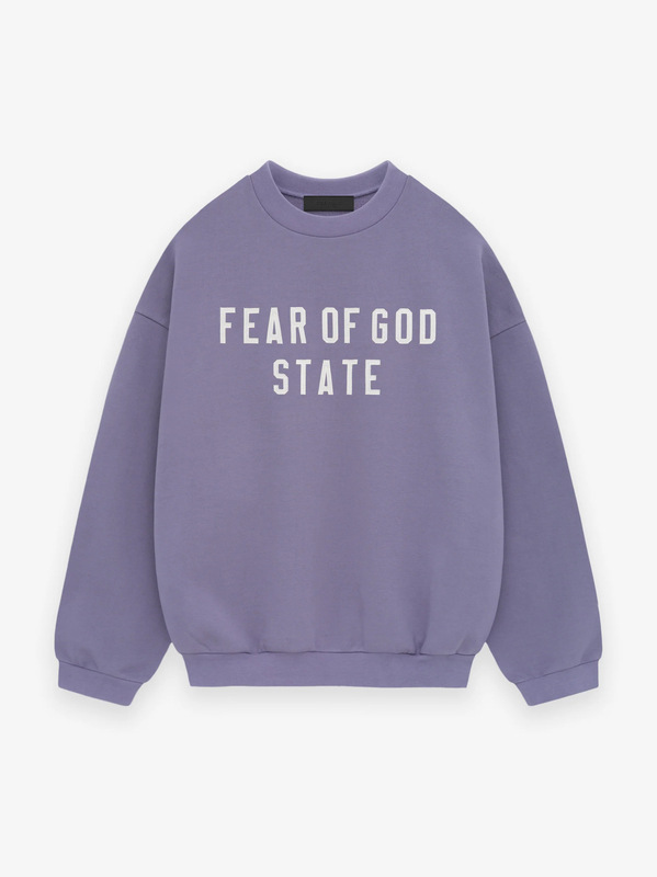 FOG FEAR OF GOD トレンディなベルベットのダブルレタープリントラウンドネックスウェットシャツカジュアルメンズとレディーススウェットシャツ|undefined
