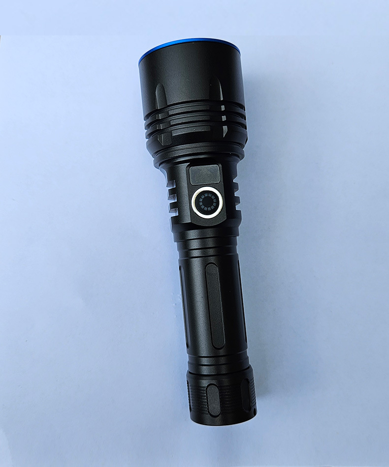 New Model Uv Flashlight with 365Nm Black Mirror for Detecting Grasshoppers, Fluorescent Agents, and Counterfeit Money, Rechargeable 21700