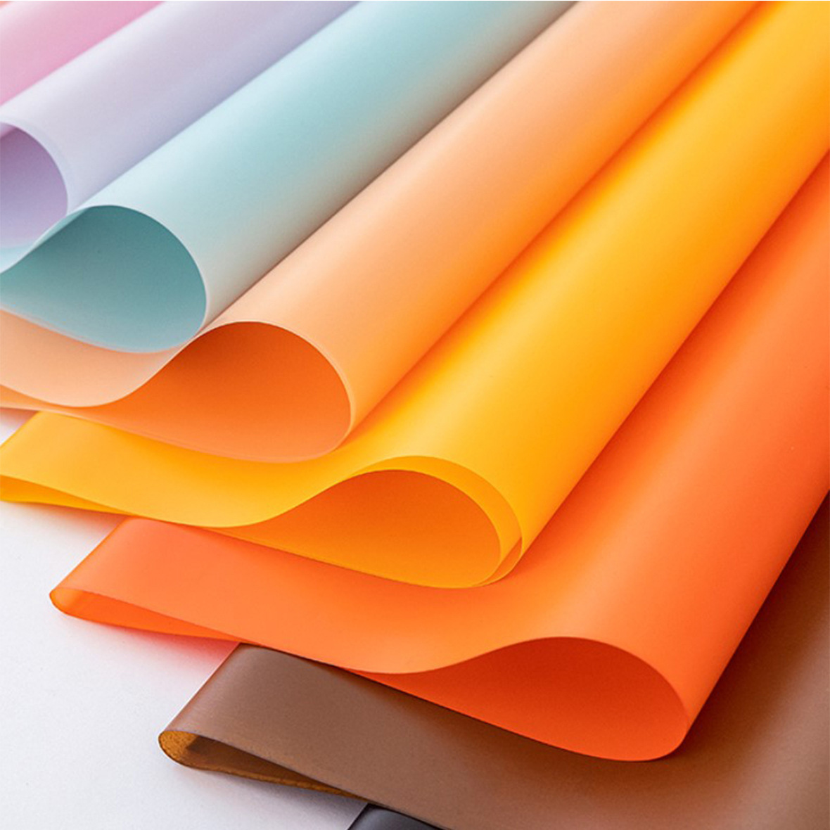 Flor de papel de embalaje material de plástico coreano impermeable ramo de papel de embalaje floristería floral color sólido coreano papel normal al por mayor