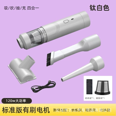 Tozsoranlar Brushless Motor, Handheld Small Portable - titanium-white-standard-model-carbon-brush-motor-floor-brush-stainless-steel-mesh-storage-bag