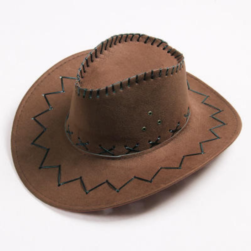 Sombreros de vaqueros occidentales transfronterizos hombres y mujeres retro cuerdas de seda corda de viento gorra de protección solar gorra escénica gorra