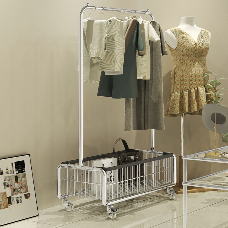 臥室落地晾掛衣架衣帽架室內隔夜放衣服入戶置物架家用移動轉角