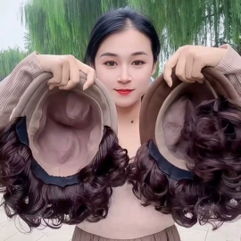 假发短卷发;假发长卷发;长直发假发