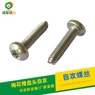 DIN7500  PM梅花 三角牙束尾螺栓 铁板铁皮自攻紧固件 SUS304/316