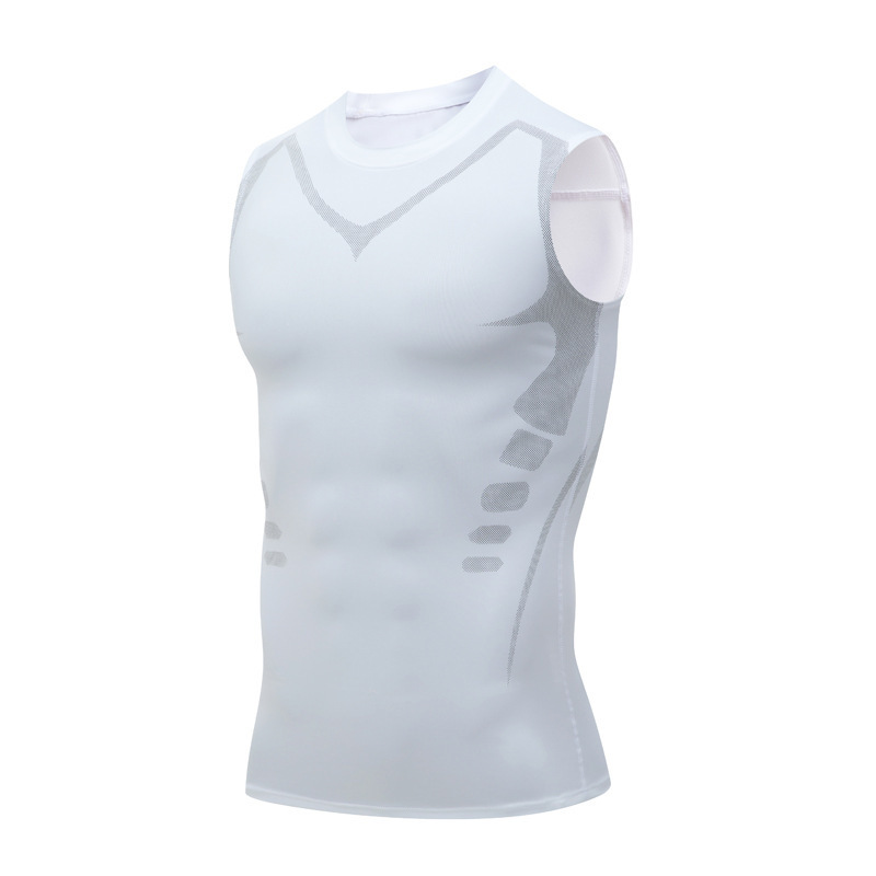 Summer Quick-Drying Ice Silk Running Vest Men's Sleeveless Breathable Fitness Training Sports T-Shirt Marathon Basketball Style Summer Quick-Drying Ice Silk Running Vest Men's Sleeveless Breathable Fitness Training Sports T-Shirt Marathon Basketball Style