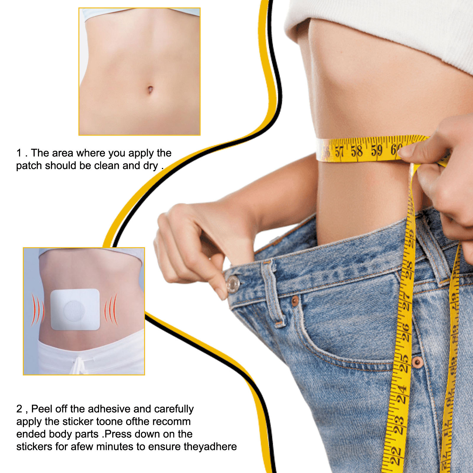 South Moon Body Beauty Bellybutton Pat Shapes, Firms, Firms Big Belly Fat and Waist Tightening Herbal Slimming_voghion.com