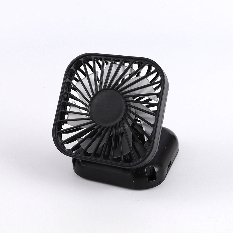 Mini ventilador plegable para colgar en el cuello, recargable por USB, creativo, de doble uso para escritorio, oficina y exteriores, pequeño y portátil.