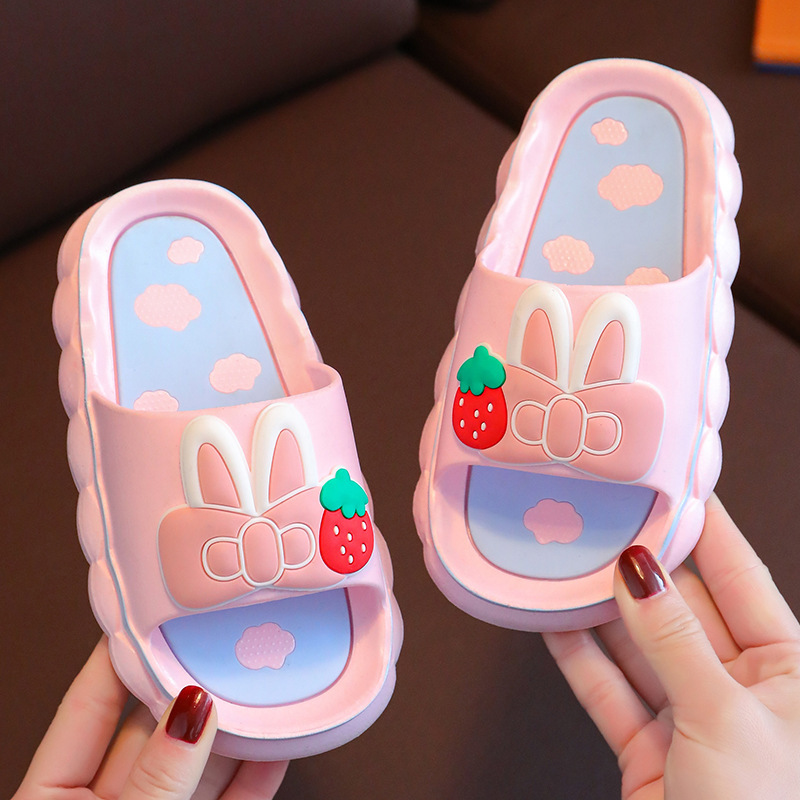 Children's Slippers Women's 2025 Summer New Cartoon Cute Indoor Home Non-Slip Bath Baby Girls' Slippers