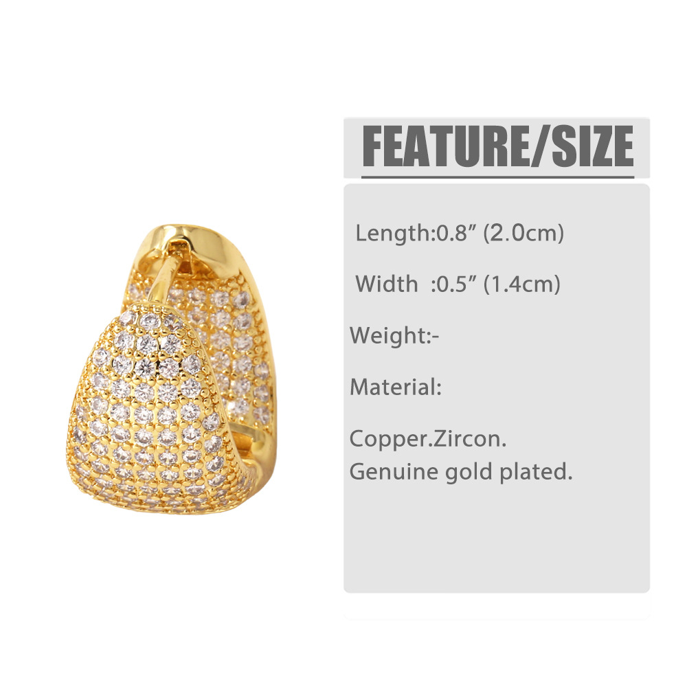 12g Weight Copper Ear Needle Material Zircon Inlay Material Earrings Classification 1 Pair Quantity Casual, Date, Shopping Occasion Copper Material Geometric Pattern All Seasons Season Women's Gender Irregular, Plating Design Vintage Style, Classic Style Style 1 Pair Vintage Style Classic Style Geometric Irregular Plating Copper Zircon Earrings 无