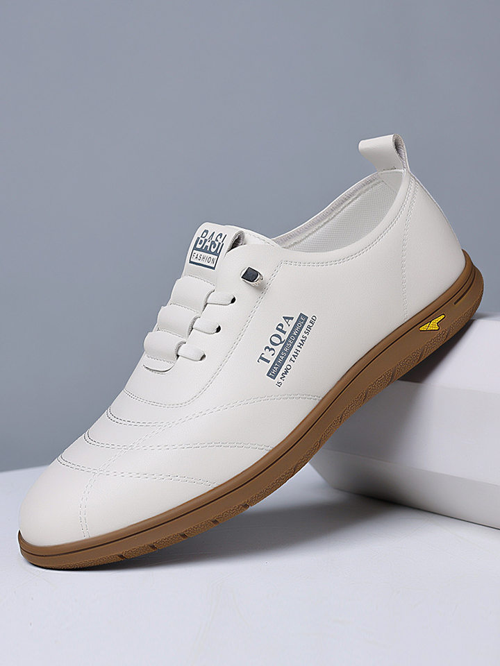 Giày lười nam da mềm đế mềm dạng slip-on phong cách retro, giày da nam thường ngày — Màu trắng 9173, Màu đen 9173, Màu đen cotton chi tiết 9