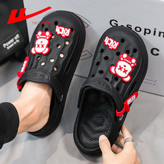 Pull back EVA Crocs Men's 2024 New Beach Anti-Slip Sports Anti-odor Slippers for Summer Outerwear