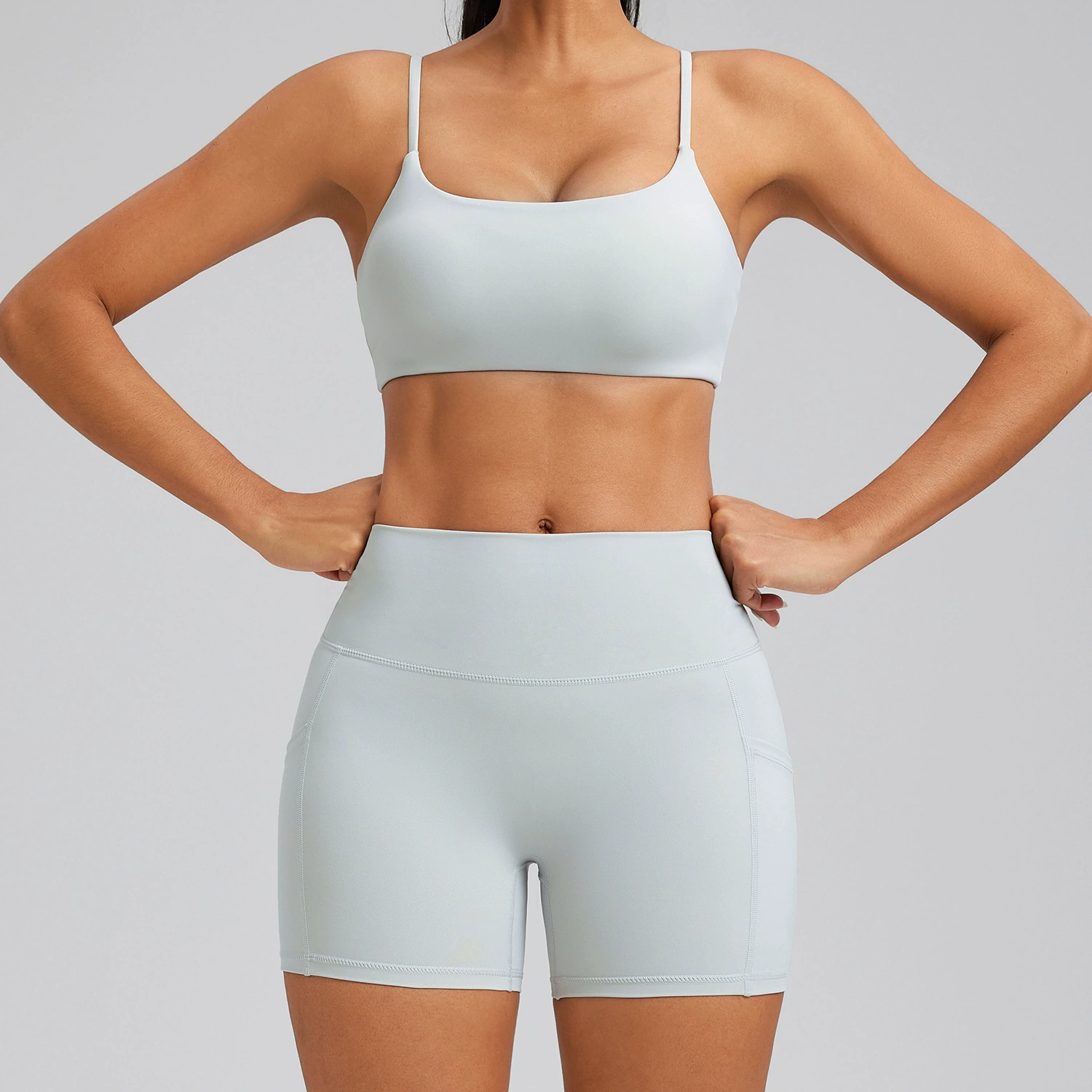 Летняя одежда для йоги, дорожный комплект, коррекция формы бедер для занятий в зале, спортивный костюм, для бега, облегающий