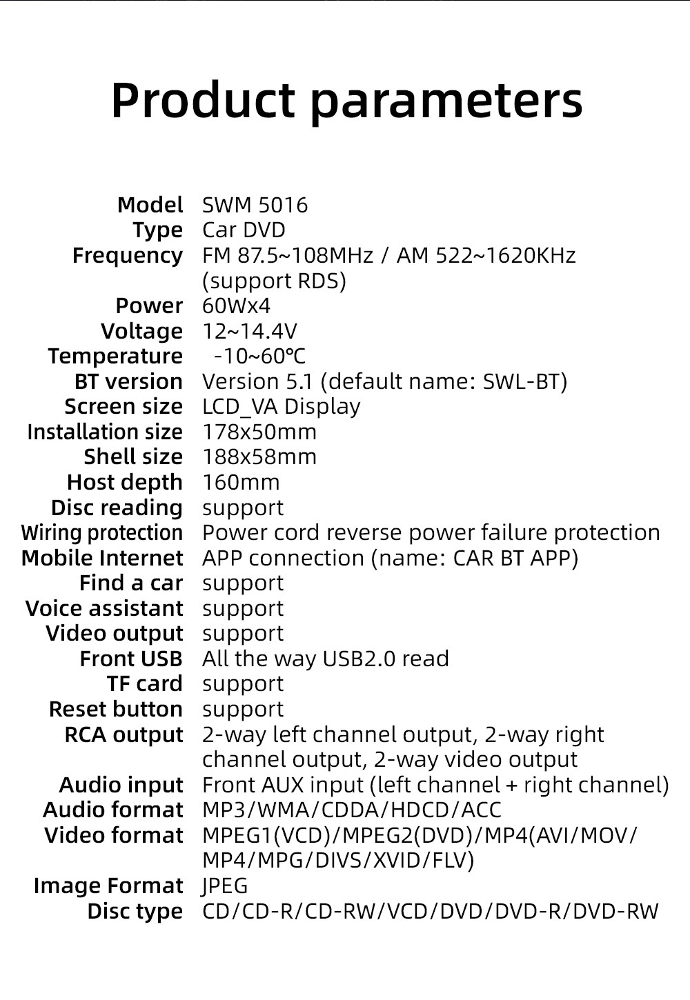 12V Single-Cylinder Car Mp3 Player Positioning Car Multimedia Player Cd/Vcd/Dvd Card Radio