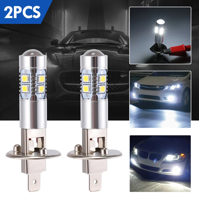 Lámpara de niebla de automóvil H1 10smd 2835 LED lámpara de niebla delantera luz de niebla de resalto decodificada lámpara de automóvil LED H1 image 3