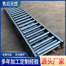 小型无动力卸货神器滑梯输送线流水线车用折叠不锈钢滚筒输送机