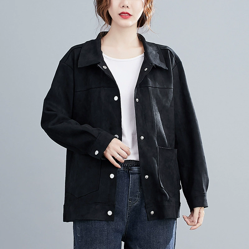 Удлинённая куртка, бейсбольная форма, plus size, свободный крой