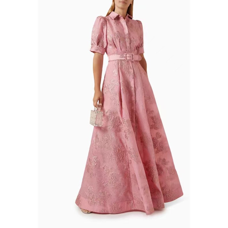 Vestido elegante francés europeo y americano transfronterizo 2025 estilo de verano estación independiente nuevo producto temperamento retro moda falda larga delgada