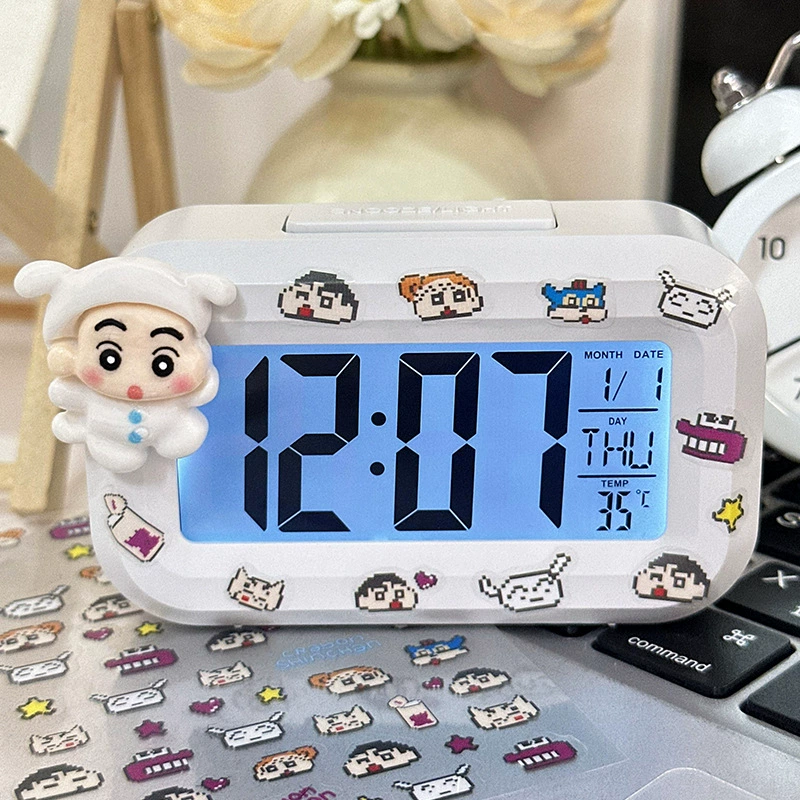 Beaver LED Alarm Clock, Luminous Multifunction Desktop Clock, Timer & Silent Mode