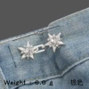 Five-pointed star silver white diamond