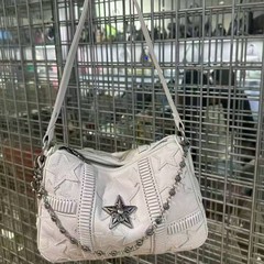 克罗心限定星星贴皮包头层牛皮单肩包 升级版出货啦