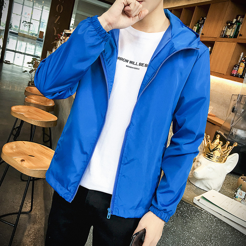 666 bolsillo cremallera ropa de protección solar Azul