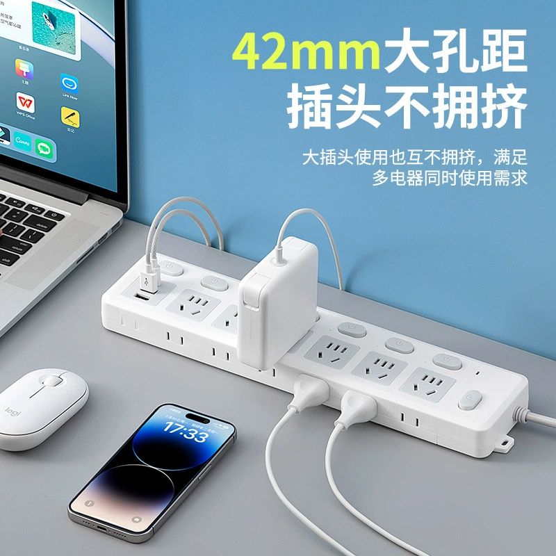 Зонa на 4000Вт мощная USB розетка бытовая лента-мультитул панель питания пористая столешница поры