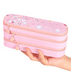 Double-layer capacious pencil case, cute stationery for elementary school students, Birthday gift