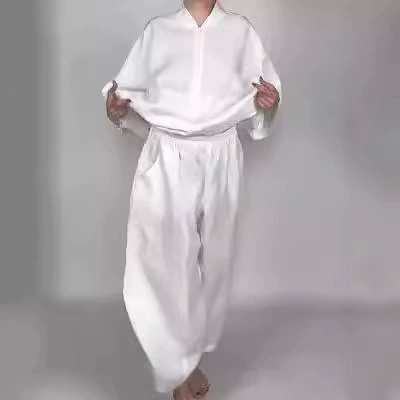 2024 Independent Station Autumn _ Ladies Свободный повседневный сплошной цвет карман полузастежка на молнии топ брюки набор