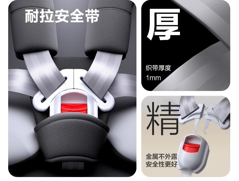 Beibeikasi YaoYing child safety seat for cars, suitable for babies and children aged 0-4-12 years, with 360-degree rotation