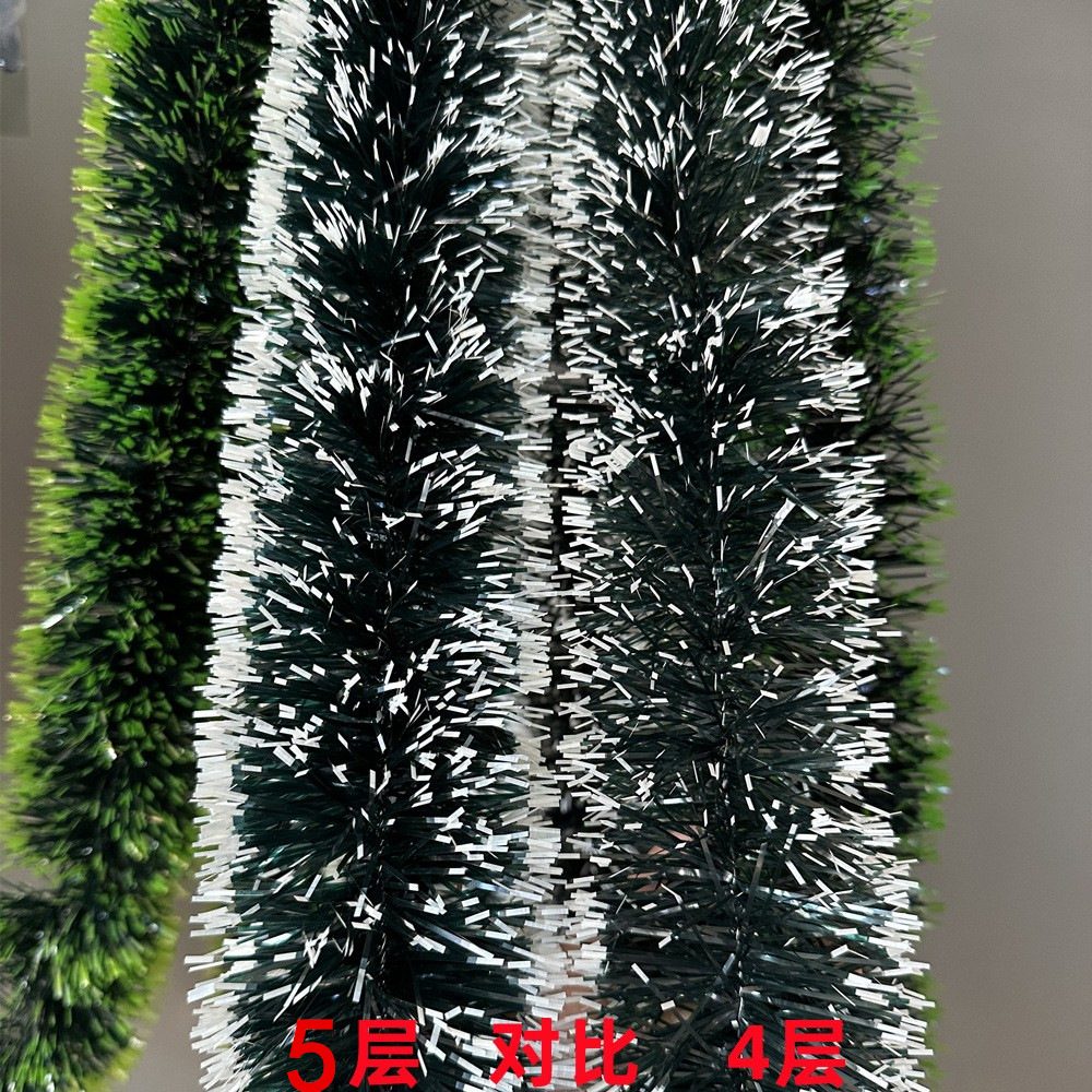 Guirnalda de Nieve Navideña 2m de PET Multicapa para Decoración Festiva