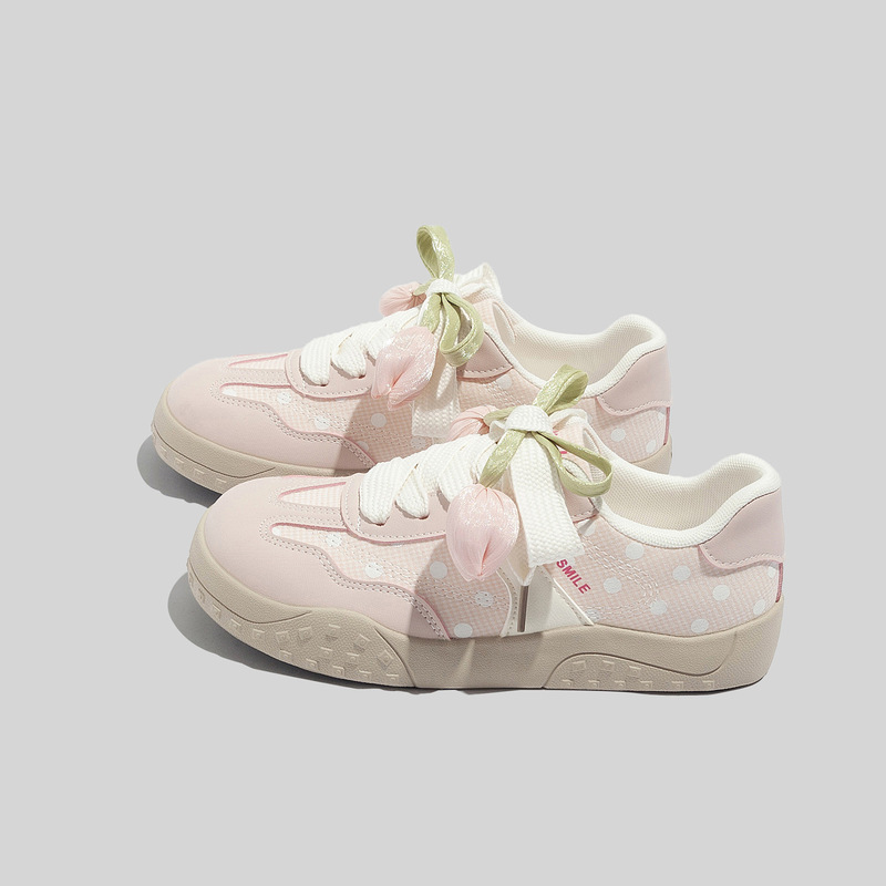 Bell Tulip Versatile Sneakers 2026 Spring Niche Fashion Soft-Soled Casual Student German Training Shoes for Women 6905