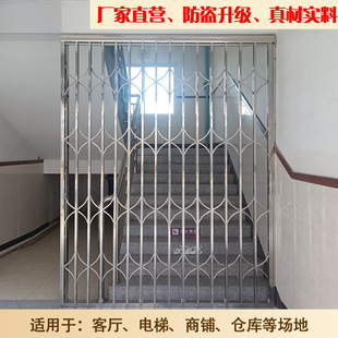 Factory Direct Sales 304 Stainless Steel Sliding Gate Household Balcony Ventilation Sliding Anti-Theft Window Shop Folding Telescopic Door