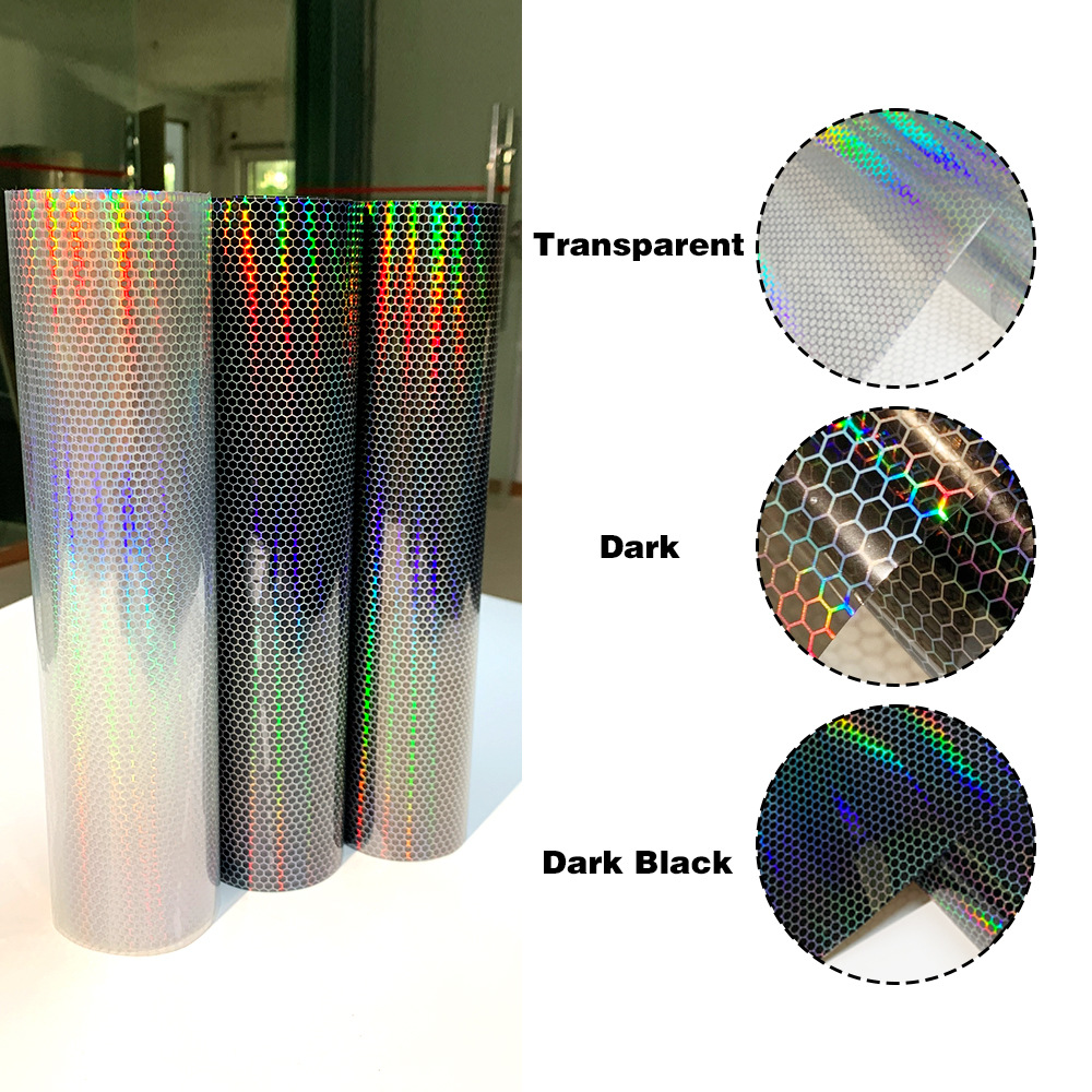 Car Headlight Sticker, Laser Honeycomb Headlight, Tail Light Decorative Film, Fog Light Color Changing Film