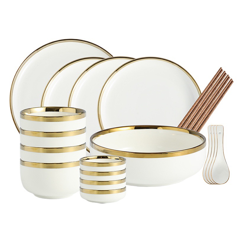 Juego de vajilla nórdica, plato de cerámica, plato de cerámica, plato de arroz para el hogar, plato de carne, juego de vajilla simple, plato de cerámica