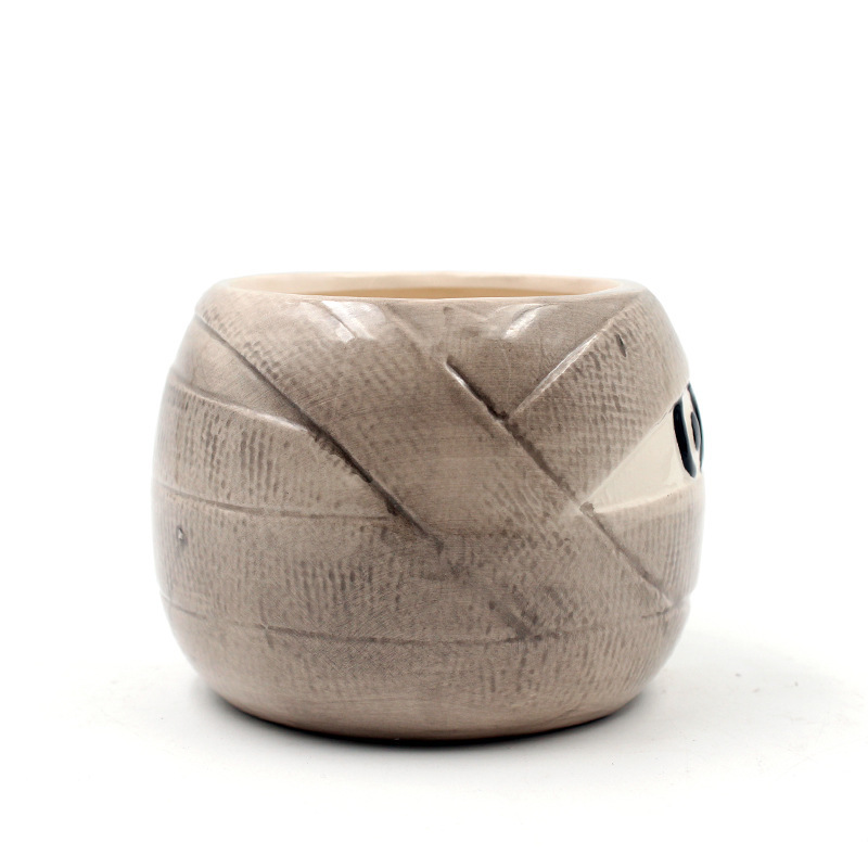 Taza creativa de Halloween Taza de vendaje pintada Taza de zombies Taza tridimensional 3D Taza divertida fantasma