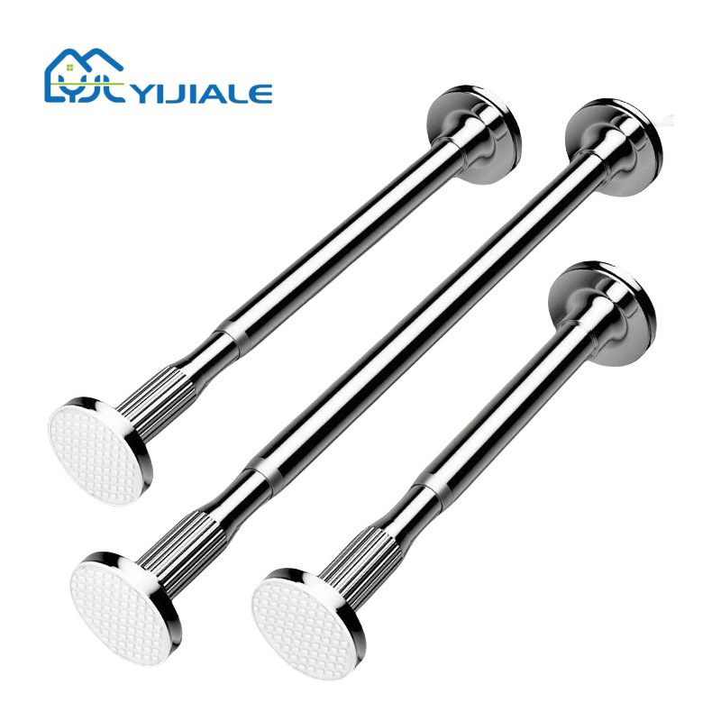 Telescopic clothes drying rod without punching balcony curtain rod…