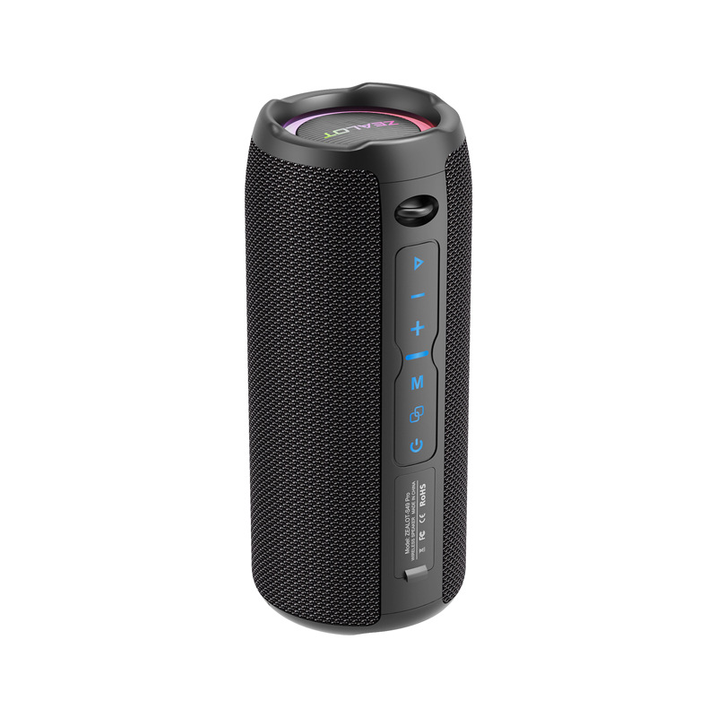 Fever S49Pro Altavoz Bluetooth inalámbrico Tarjeta portátil para exteriores Altavoz dual Luz intermitente colorida Altavoz Bluetooth