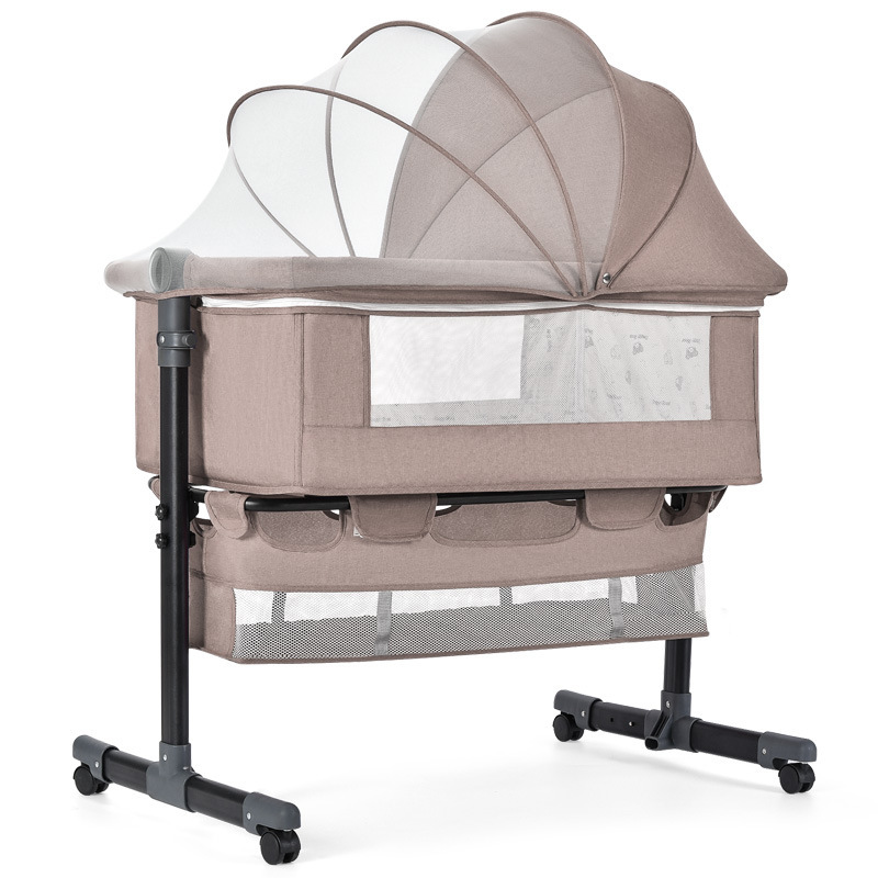 Juegos móviles cama plegable empalme cama portátil cama de bebé mecedora mesa de pañales de nuevo