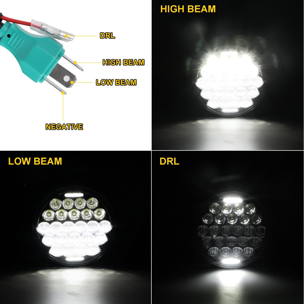 5.75inch Motorcycle Front Headlight 5D 75W 5.7inch Harley Motorcycle Modified LED Front Headlight