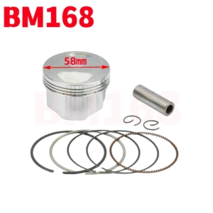 58mm bore piston ring for motorcycle KWC KGH CBR125 RS125 scooter piston ring sleeve