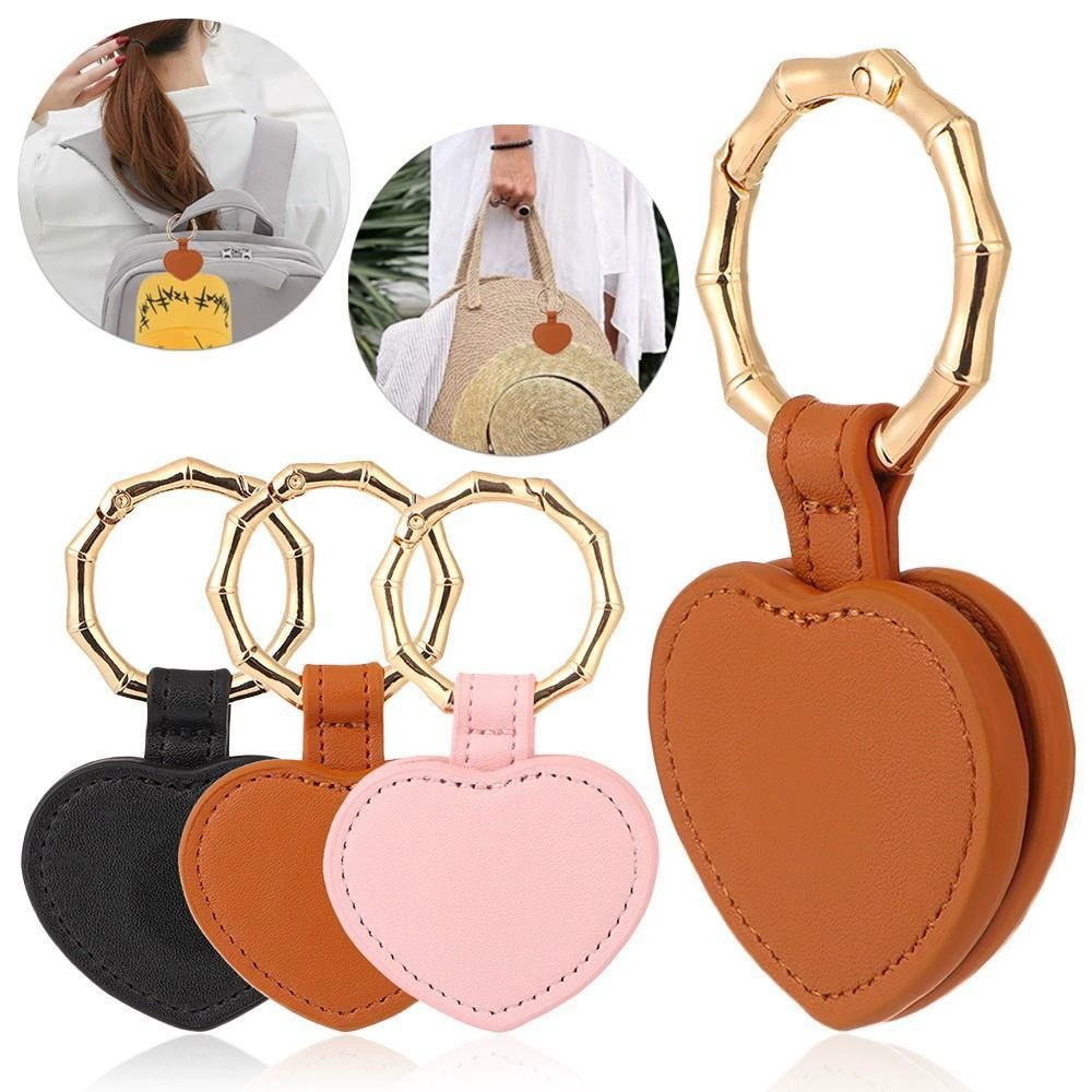 Трансграничная дорожная шляпа от солнца соломенная шляпа зажим для сумки Кепка зажим для хранения рюкзака из искусственной кожи магнитный зажим для шляпы Персиковое сердце