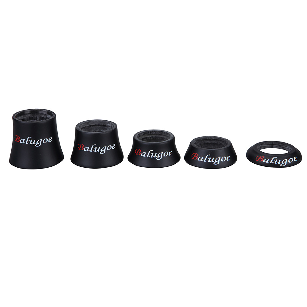 BALUGOE completo grupo de muñeca de bicicleta de fibra de carbono grupo de muñeca CUBIERTA Cubierta de cuerno anillo de arandela de cono cubierta de grupo de muñeca