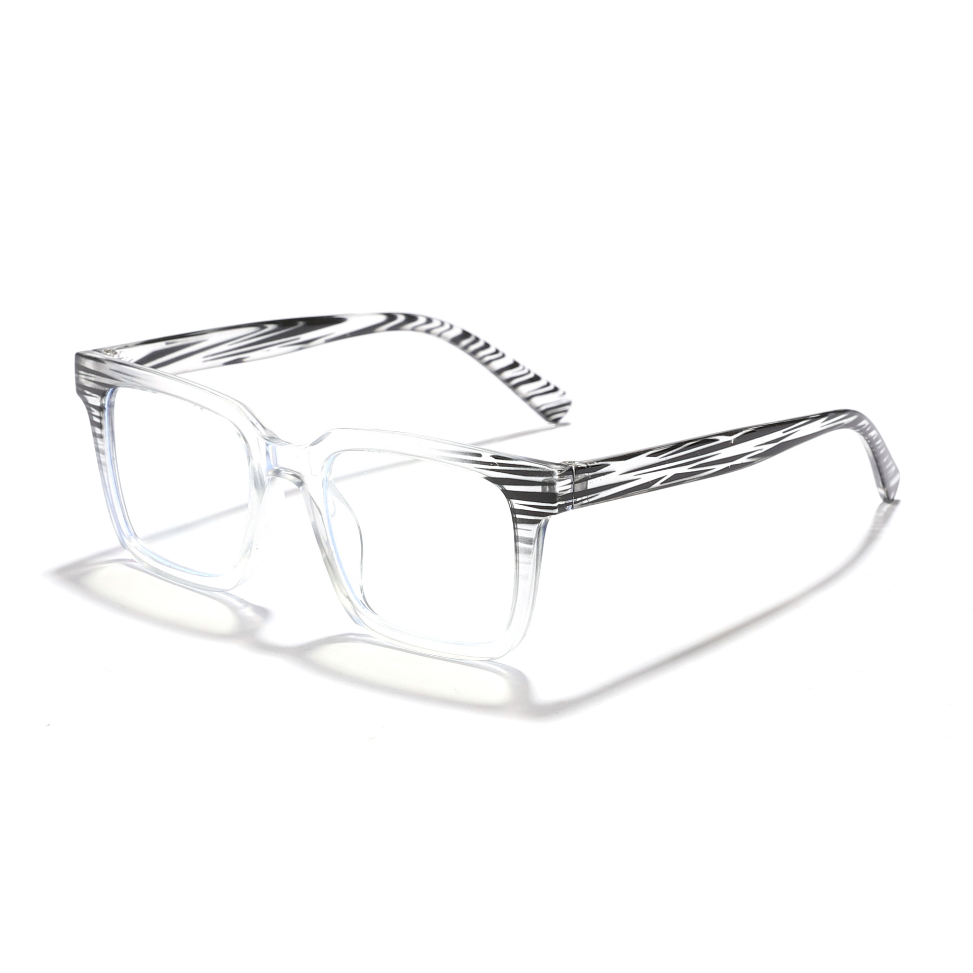 Nuevo estilo transfronterizo coreano rectángulo de contraste de color a prueba de luz azul espejo plano para estudiantes masculinos y femeninos gafas de montura de miopía Glasses