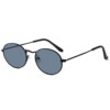 Trend fashionable glasses solar-powered, metal sunglasses, 2022, Korean style