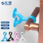 打孔硅胶厕所门把手防撞垫