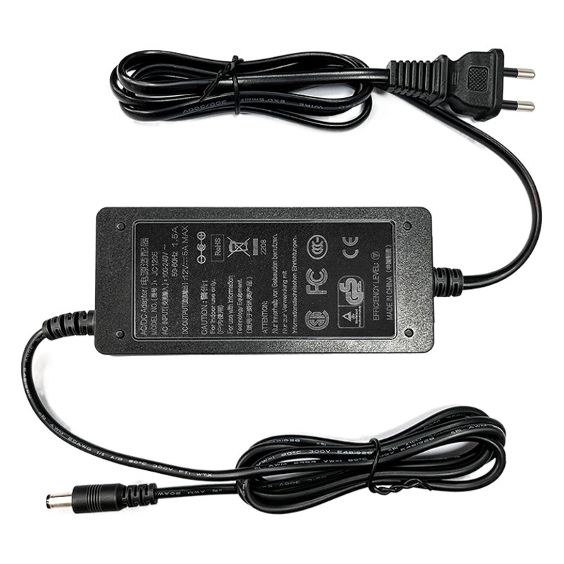 12V4A 12V5A 12V6A 電源アダプタ LED ライトストリップ LCD モニター一体型アダプタ卸売